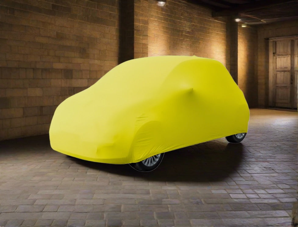 hatchback_indoor_car_cover_yellow ##carcover## ##Vehiclecover## ##Premiumcarcover## ##Interiorcarcover##